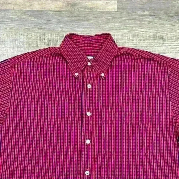 Brooks Brothers 346 Mens Sports ShortSleeve Shirt 100% Cotton Sz Medium Check - Picture 3 of 14